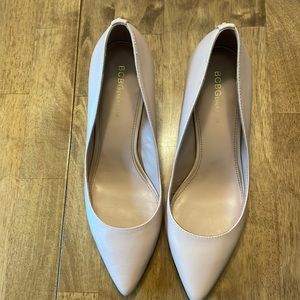 BCBGenerations Nude 2 1/2 inch high heels.